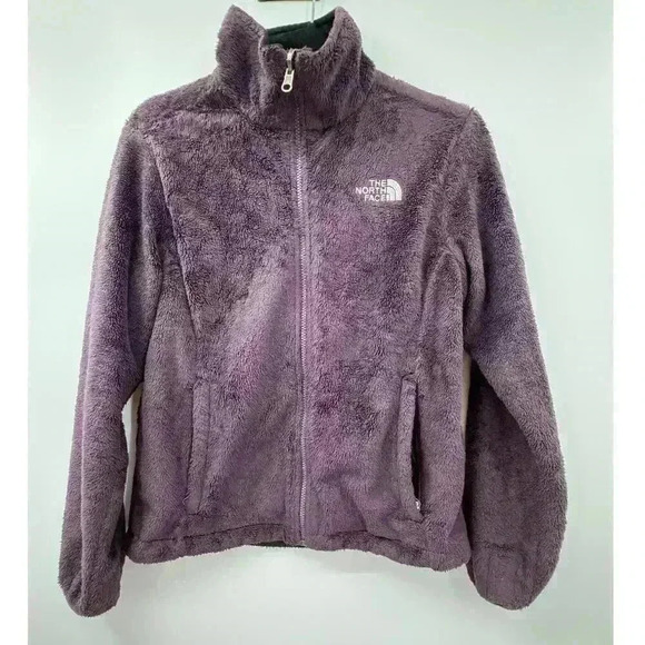 The North Face Women's Purple Sherpa Fleece Outdoor Zip-Up Jacket Size Small - Picture 1 of 4
